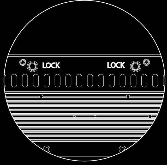Once locked, the coffin lock hooks hold the CORE 3x3 units together.