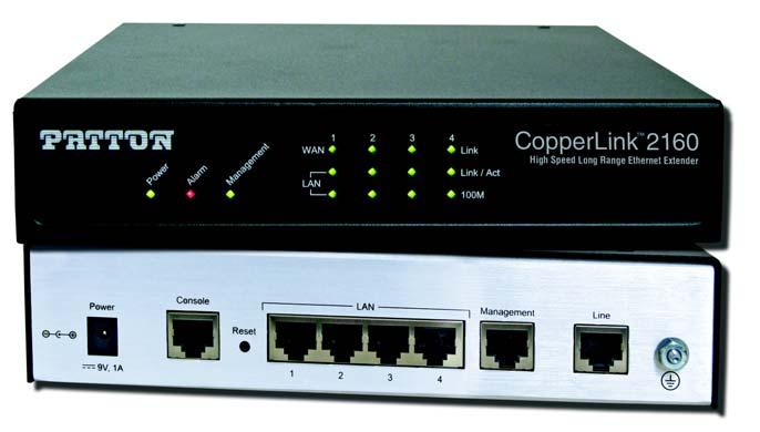 CopperLink Model 2160 Series Long Range Ethernet Extender Quick Start Guide Part Number: 07M2160-QS, Rev.