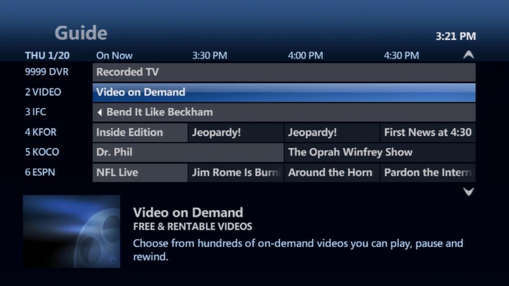 How to Use Video On Demand 5. To rent the video, highlight, RENT FOR $, and press OK. 6. To confirm your selection, highlight RENT, and press OK. The video will begin playing immediately.