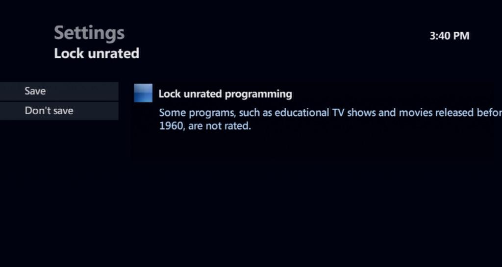 How to Use Parental Controls LOCKING TV AND MOVIE RATINGS, CONT. A lock icon appears next to the lowest locked rating and all the ratings above that ratings.