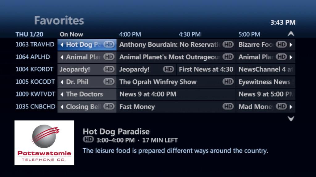 How to Set Up a Favorite Channels List You can create your own Favorite Channels List that only contains the channels you like to watch, making it easy to find your favorite programs. 1. Press MENU.
