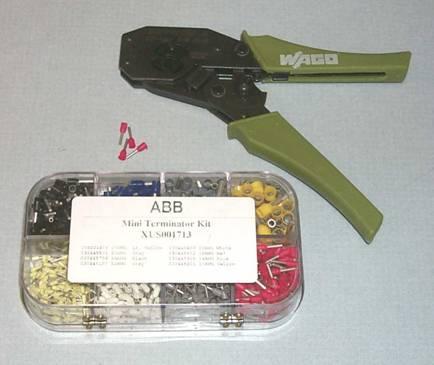 5.4.3 Ferrules and Crimper Ferrules are metal sheaths with a plastic protector that are squeezed onto stripped wires with a crimper tool. Ferrules form a reliable electrical connection.