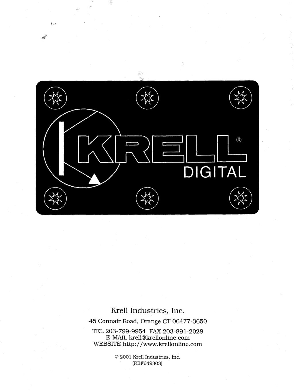 Krell Industries, Inc.