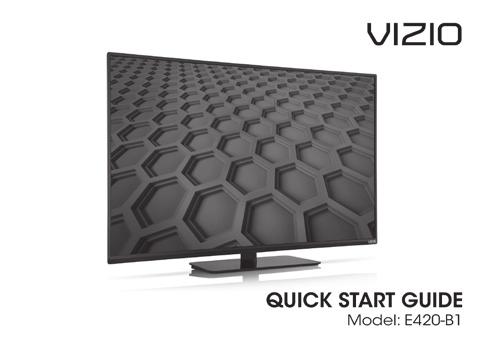 PACKAGE CONTENTS VIZIO LED HDTV with Stand Remote Control with Batteries This