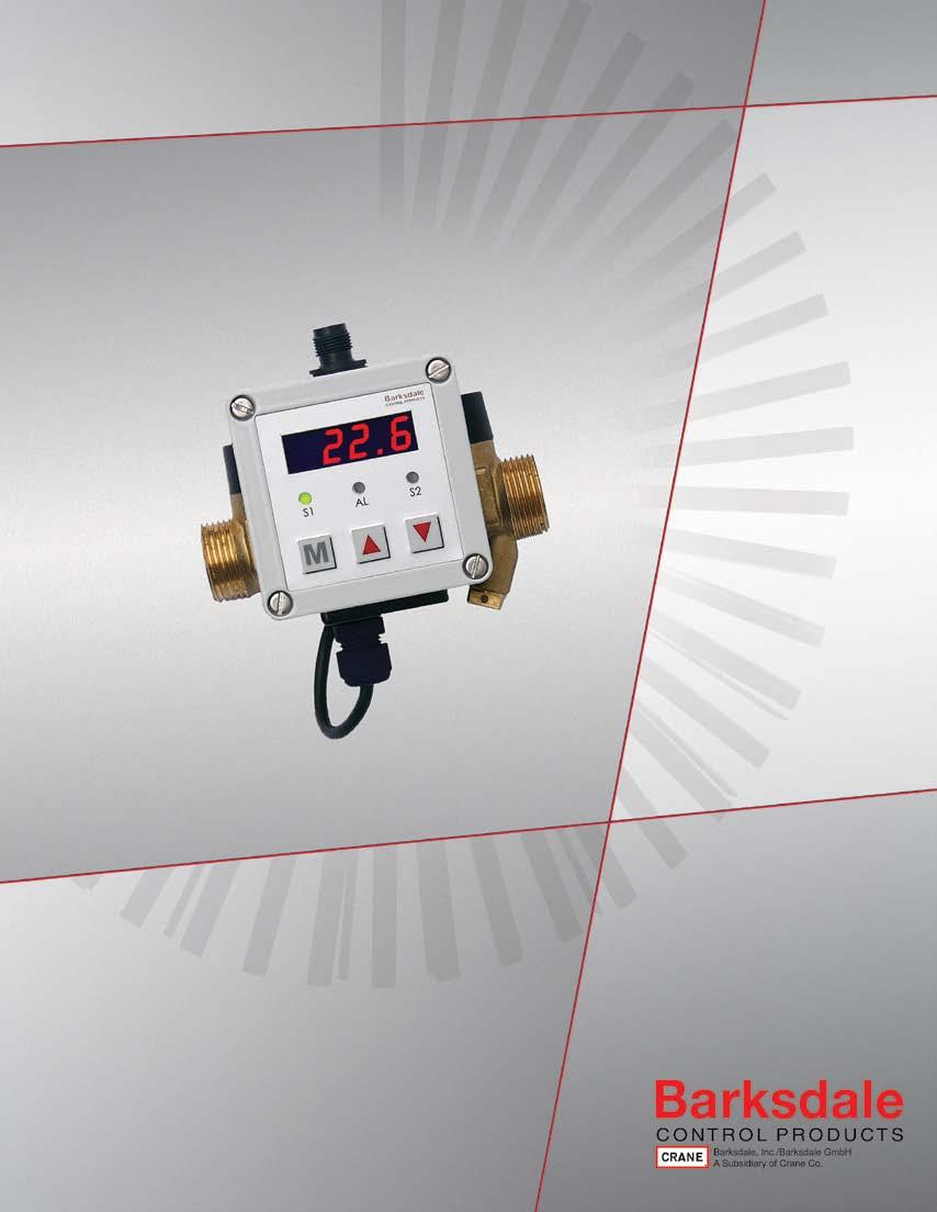 Flow Switch Flow Switch u Pressure - Electronic Pressure Switches - Mechanical Pressure Switches
