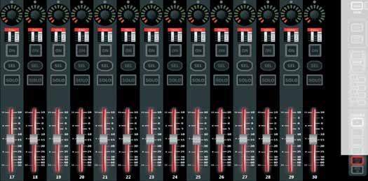 GEQ The Si PERFORMER features a 28 band Graphic EQ on every mix, matrix and main master; having a GEQ on every bus means there is no need to patch the GEQ, just enable it when required with no risk
