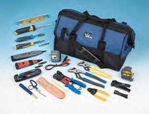 Pro Installer Kit - 33-945 Kits n This professional kit includes a mix of tools that are needed by anyone who does low voltage installation or maintenance. 35-427 Large Mouth Bag 18 in.