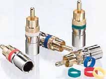 RCA Connectors For use with most 21-25 AWG mini coax cable Body is nickel plated for outstanding corrosion resistance Mini RCA head is gold plated for superior