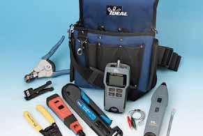 Multimedia Cable Tester 35-462 Journeyman Electrician s Tote 35-485 Punchmaster II Punch Down Tool w/110 Blade 45-074 Data T -Cutter 45-165 UTP Stripper 45-262 Stripmaster Wire