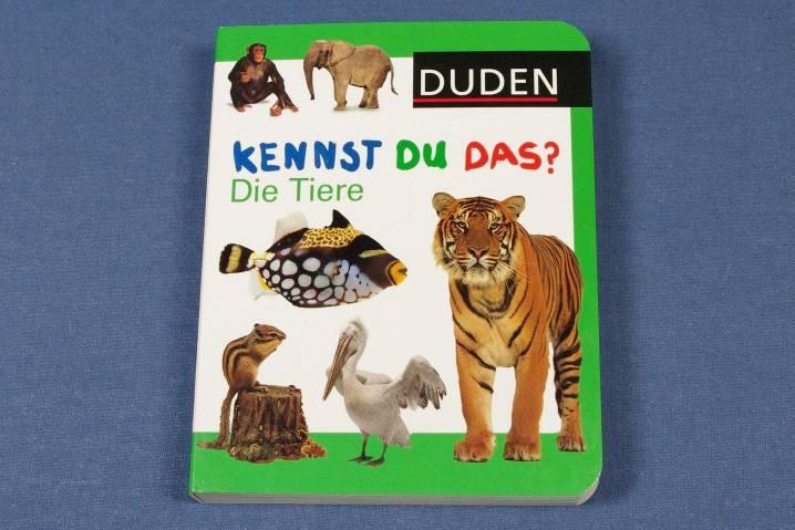 Educational book to learn about animals, with