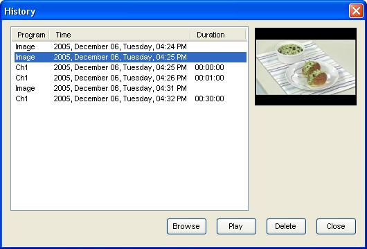 Chapter 3 Menus and Settings Click Browse to open a dialog box to find and select a video to play. Click Play to watch the selected program.