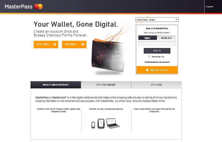 Core Elements MasterPass s MasterPass by The MasterPass by wallet is designed, built, and hosted by. It features MasterPass branding throughout the checkout experience.