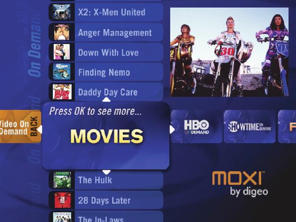 Moxi ticker To reset your favorites 1 Go to the Favorite Channels category within the Moxi Menu 2 Press the Up or Down buttons to scroll to Options and press OK 3 Choose Clear All and press OK 4