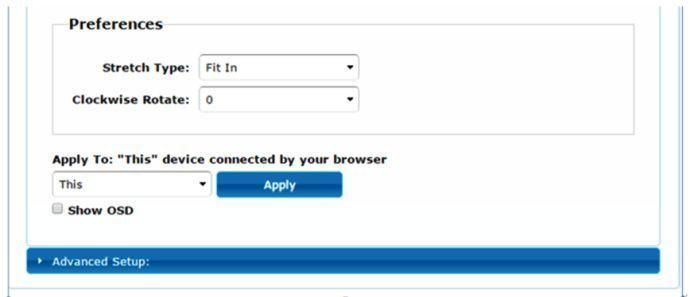 Apply To: 1) All: Configure all Transmitter and Receiver in the same Group IP. 2) This (Local): The IP you input into address bar of web browser.