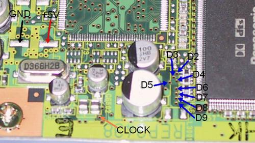 Connect the 5 volt and ground to the appropriate location on the circuit board of the DVD player or set-top box. 7. Finish: 1.