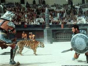 o Gladiators vs Christians Watch: http://www.youtube.com/watch?