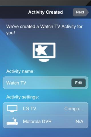 When prompted, either tap Add to set up a Cable / Satellite Receiver or tap Skip, I don t have this  Adding a Watch TV Activity Steps in this section are part of the process of setting up the Harmony