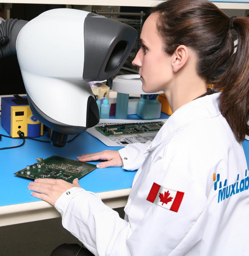 Proud to be Canadian MuxLab is proud to design and engineer its products in Canada, by Canadian