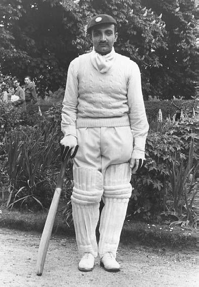 CRICKET 259 The vice-captain of the Indian cricket team, V. M. Merchant. He holds the record score in India of 359 not out, May 1946.