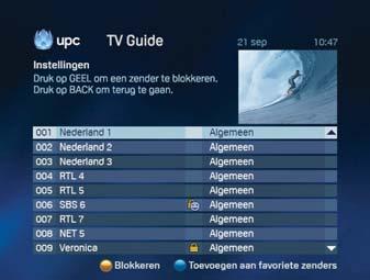 On the selected channel ENGLISH 6.4.3 Press and to view other channels. Press and to select a programme. Press to return to the summary of channels and programmes.