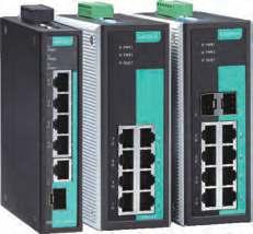 A P P R O V E D Industrial Ethernet Solutions EDS-G205-1GTXSFP/G308 Series 5G and 8G-port full Gigabit unmanaged Ethernet switches Fiber optic options for extending distance and electrical noise