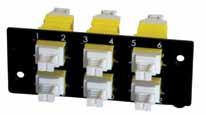 Fiber Optic Solution Lightband TM Keyed LC Rack Enclosures Page D-8 AFR-00420-0K 12 Fiber Keyed LC Adapter Plates Molex s Keyed LC Adapters used in conjunction with compatible connectors provides