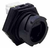 Assemblies Enabling side and rear entry termination, the Industrial Ethernet Connectors are housed within a rugged Polyester covering and feature a bayonet style latch receptacle for quick and easy