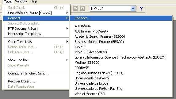 EndNote offers by default a wide range of catalogs and databases.
