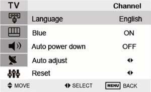 System setting You can choose the language