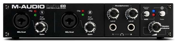 User Guide 5 5 Controls and Connectors Front Panel Descriptions 1. Mic / Inst Input Combo Jack (Mic / Inst) - Balanced mic-level and unbalanced instrument-level combo inputs.