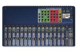 Application 9: Dante Application (VENU60-D) This application shows a Dante network comprised of two VENU60-Ds and a Soundcraft Si Series mixer with the Dante Card option installed.