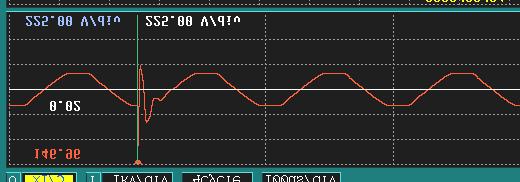 30V/div To reduce the waveform, make the voltage value larger. To enlarge the waveform, make the voltage value smaller.