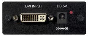 Operation Controls and Functions Front Panel 1. DVI Input port- This is the DVI input port. Connect the port to your device using a 24-pin DVI-D connector. 2. DC 5V 2.
