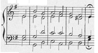 dis c g d De Vries s version is even simpler; he used primary chords in bar 2. Such four-part writings are meant for organ or piano. This is completely clear for the following setting by W. F. G.