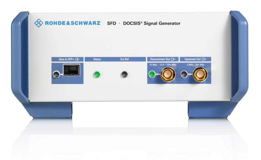 R&S SFD DOCSIS Signal Generator At a glance The DOCSIS 3.1 standard is driving the trend in cable TV networks toward all-ip. The R&S SFD generates a DOCSIS 3.