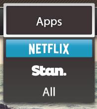0 Watching Netflix and other apps on TV Fetch TV makes it easy for you to access your subscriptions to Netflix and Stan on your TV.