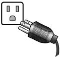 Plug the other end of the power cord into a power outlet and turn it on.