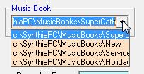 the music contained in the selected 'Music Book' and it will be 'Sequenced' according to the index you have chosen In our example, if you wanted to play a song that is stored in the music database as