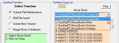 frame 47 Utilities - File Maintenance Much of the power and flexibility of SynthiaPC is made available through the use of the PC as a music database manager and storage platform With SynthiaPC's