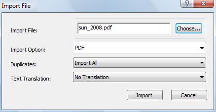 IMPORTING PDF FILES TO CREATE NEW REFERENCES EndNote is able to import a PDF file and automatically create a new reference for it in your library. The PDF file will be attached to the reference.