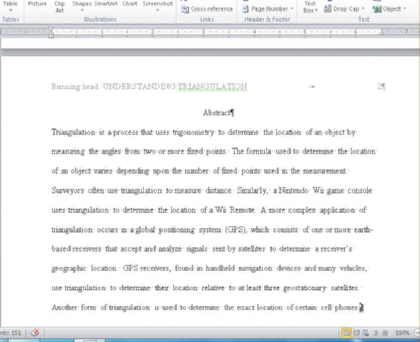 APP 4 Appendix D APA Research Paper Chapter Supplement To Type the Abstract The abstract is a one-page summary of the most important points in the research paper.