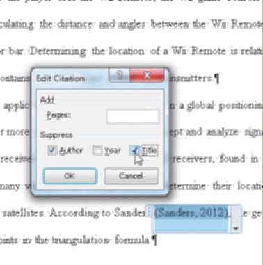 APP 34 Appendix D APA Research Paper Chapter Supplement To Edit a Citation As previously mentioned, if you reference the author s name in the text, you should not list it again in the citation.