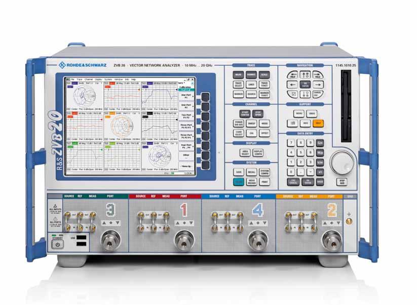 R&S ZVB Vector Network Analyzer At a glance Built using innovative hardware and software concepts, the vector network analyzers of the R&S ZVB family set new standards: One generator can feed two