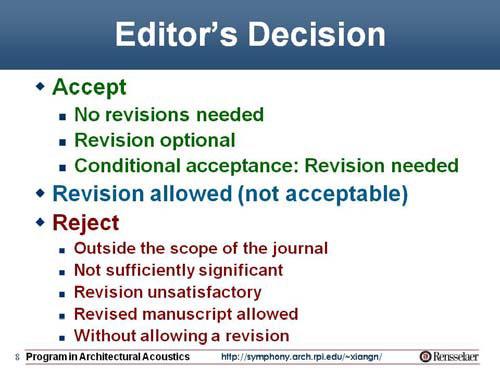 revise the manuscript several times. The attitude of the authors plays an important role as discussed later.