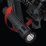 ATTACH IT WITH CONFIDENCE INFORCE Series flashlights are available with an optional, easy in-and-out MIL-STD-1913 rail compatible weapon mount and remote pressure switch.