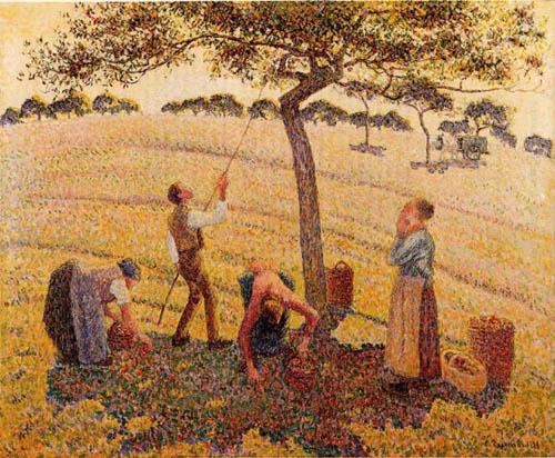 Apple Harvest at Eragny Camille Pissarro Other Poetry: Remembered Music Rumi Tis said, the pipe and lute that charm our ears Derive their melody from rolling spheres; But Faith, o erpassing