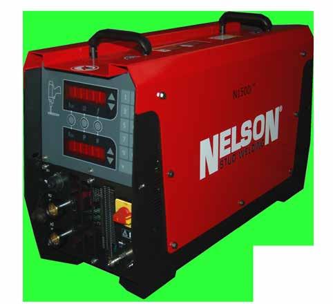 N800i Stud Range: 3/16-1/2 (4 mm - 12 mm) A 2 year or 1,000,000 weld warranty comes with all Nelson equipment. The welding processes supportedby this unit are Drawn Arc, Gas Arc, and Short-Cycle.