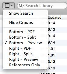 Display fields You can choose how many information fields EndNote displays in the library window and determine the order in which they are shown. Go to EndNote x7 Preferences Display fields.