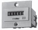 Pulse Counters, electromechanical Type B 6.30 50 [.969] 60 [2.363] 38 [.496] 2 25 x 50 [0.984 x.969] 25 [0.984] Panel cut-out 50 [.969] 38 ±0. [.49 6 ±0.004 ] 7.5 3 [0.295] 2 33 [.299] [0.079] 62.