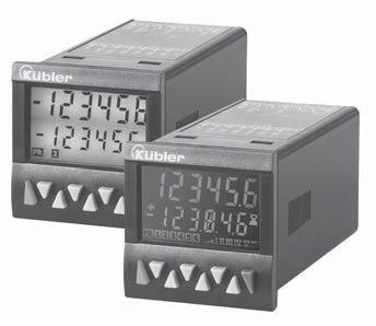 Preset Counters, electronic LCD Preset Counters Codix 923 ( preset) / Codix 924 (2-6 presets) DC 0... 30V AC 90... 260V -20 +65 000000 DIN 48 x 48 t Hz HRA 65 max.